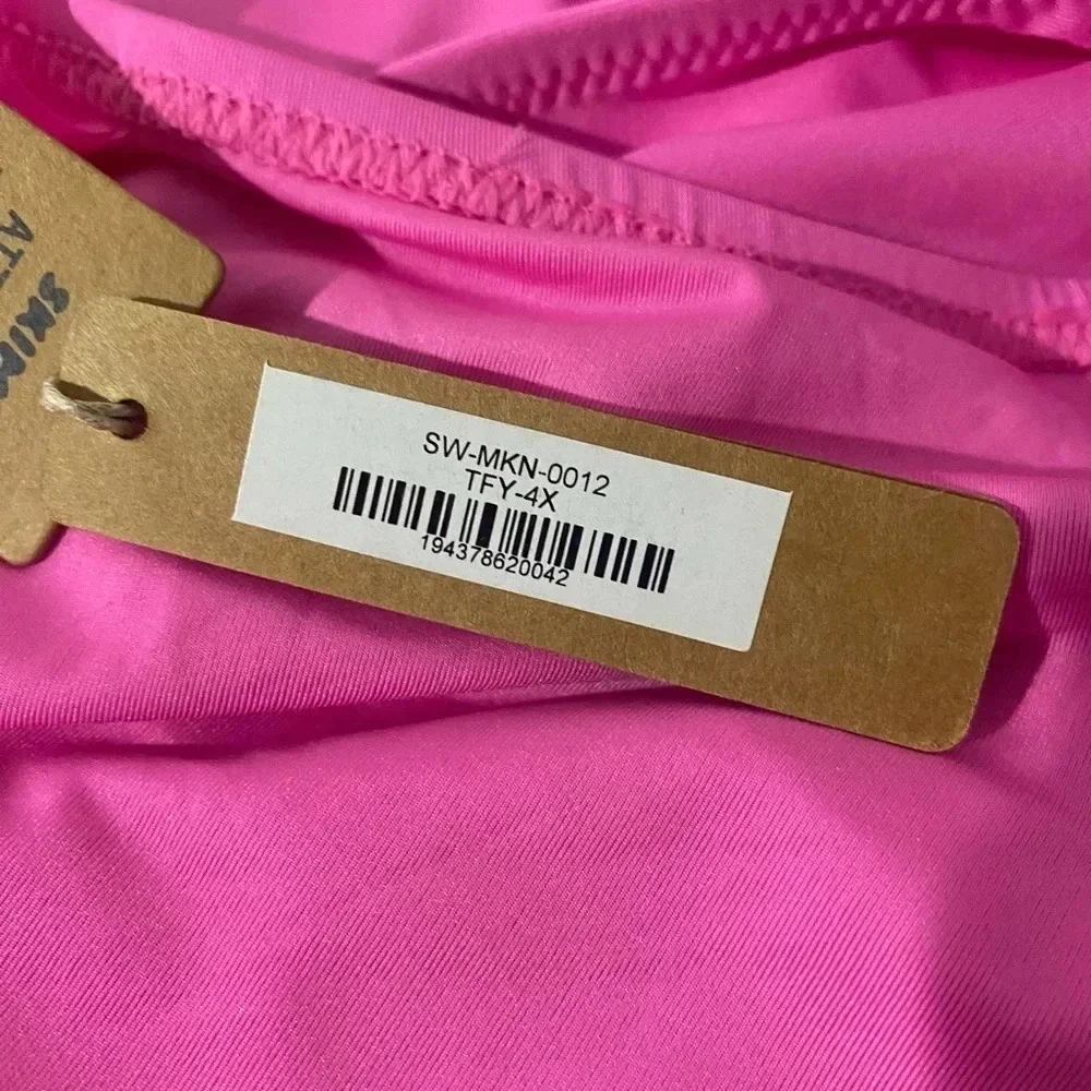 SKIMS Swim Cut Out Monokini in Taffy Pink Size 4X New with Tags
